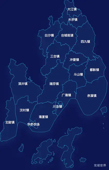echarts江门市台山市geoJson地图点击弹出自定义弹窗